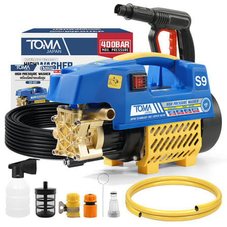 เครื่องฉีดน้ำแรงดันสูง TOMA JAPAN รุ่น S9-400BT 400 บาร์ 3800 วัตต์_8